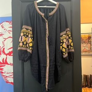 Free People Embroidered Dress / Cover Up Size small